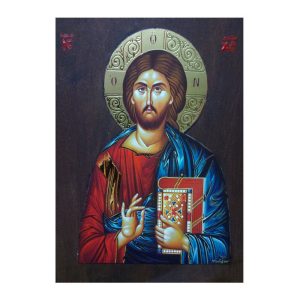 Κύριος Ιησού Χριστός Βυζαντινή Χειροποίητη Εικόνα Χρυσοτυπία